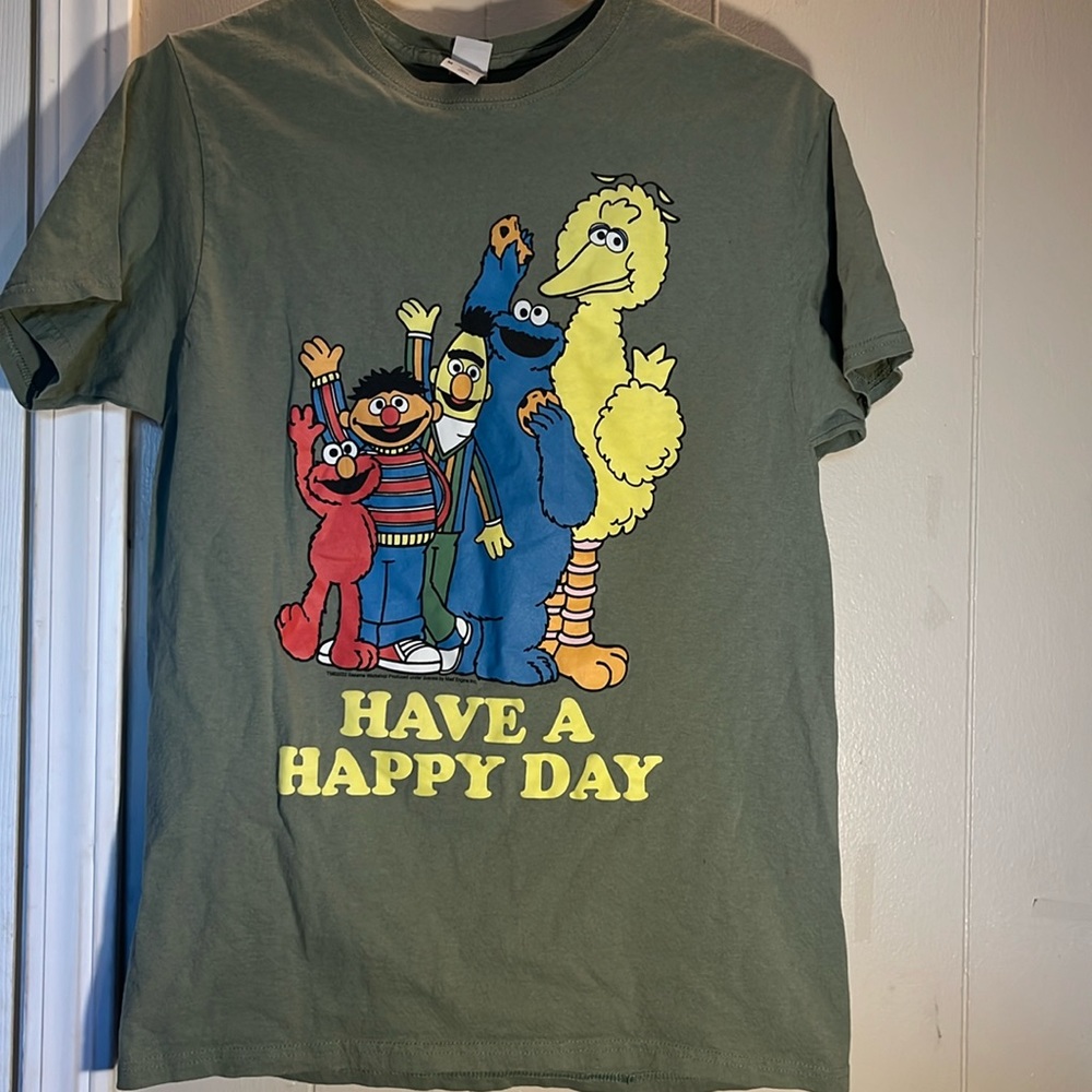 Sesame Street have a happy day y-shirt